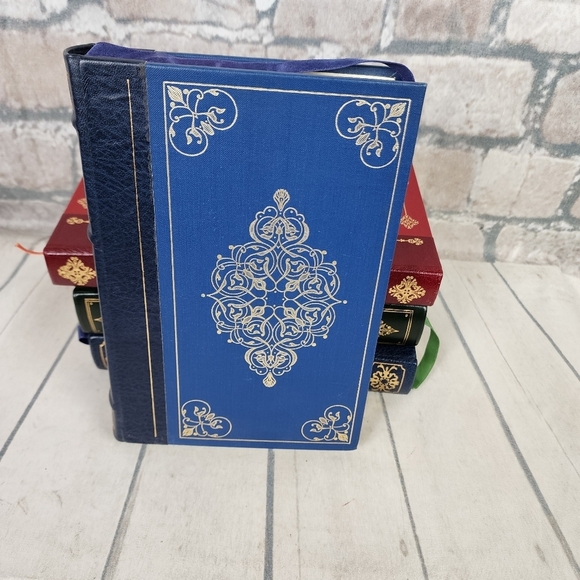 Madame Bovary Vintage 1979 Franklin Library Novel 1/4 Leather Bound Blue - Picture 4 of 14